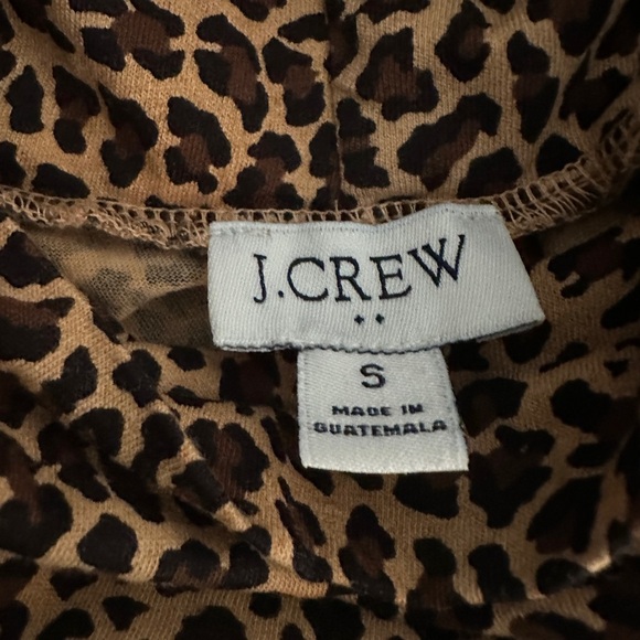 Leopard-print Turtleneck J crew size small 100% cotton - Picture 8 of 9